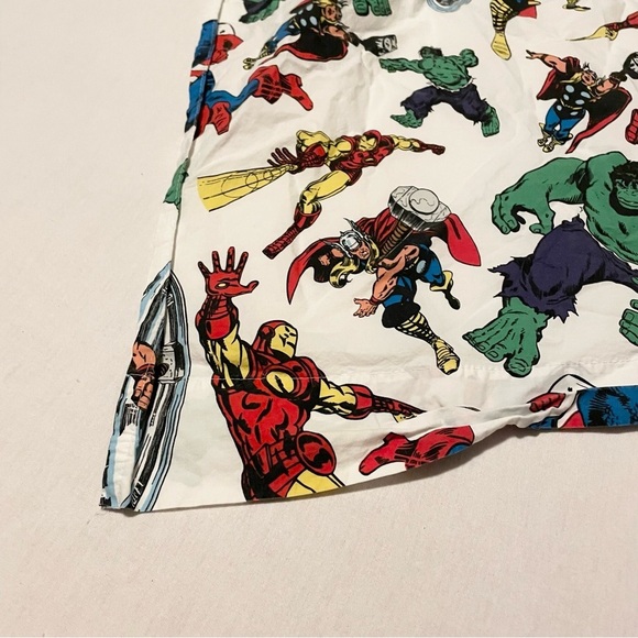 Pottery Barn Kids Marvel Comics Hero Twin Flat Sheet Hulk Captain America - Picture 6 of 16